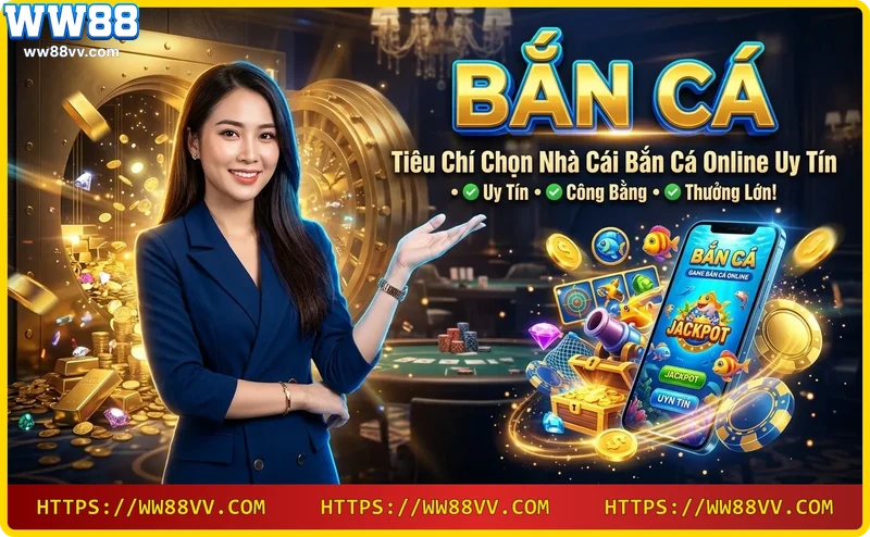 Các tiêu chí chọn nhà cái bắn cá online uy tín: giấy phép, bảo mật, tỷ lệ thưởng