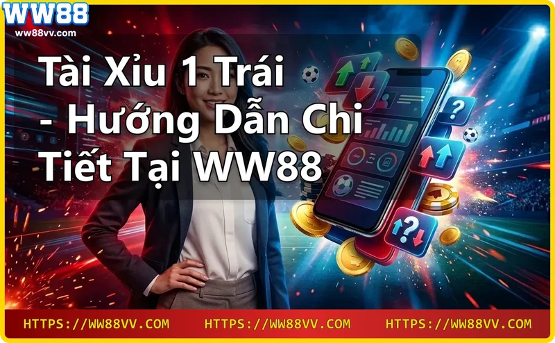 Giải thích tài xỉu 1 trái - kèo cược tổng bàn thắng so với mốc 1