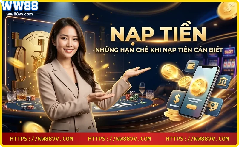 Hạn chế nạp tiền WW88 phí và thời gian xử lý