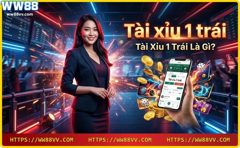 Tài xỉu 1 trái là loại kèo dự đoán tổng số bàn thắng của trận đấu